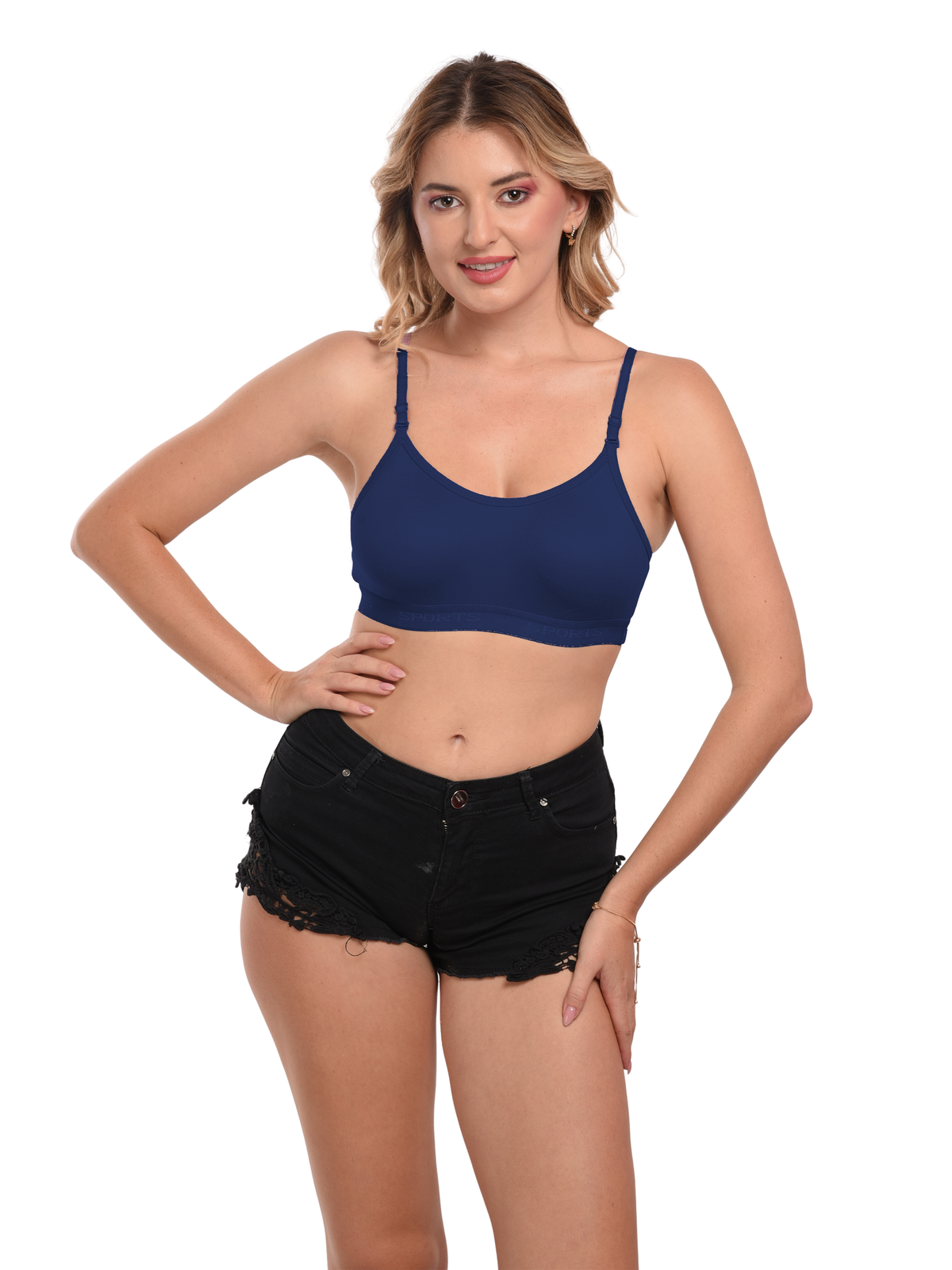 French Beauty Merlin Seamless Moulded Sports Bra