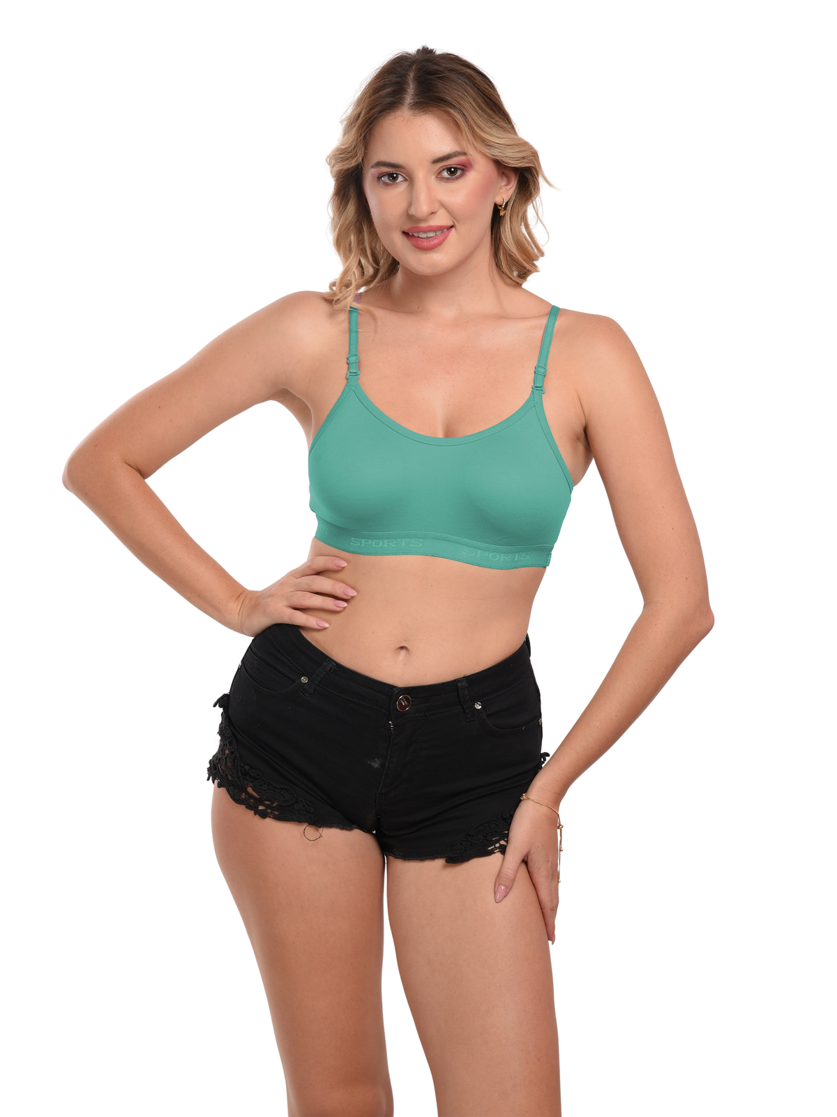 French Beauty Merlin Seamless Moulded Sports Bra