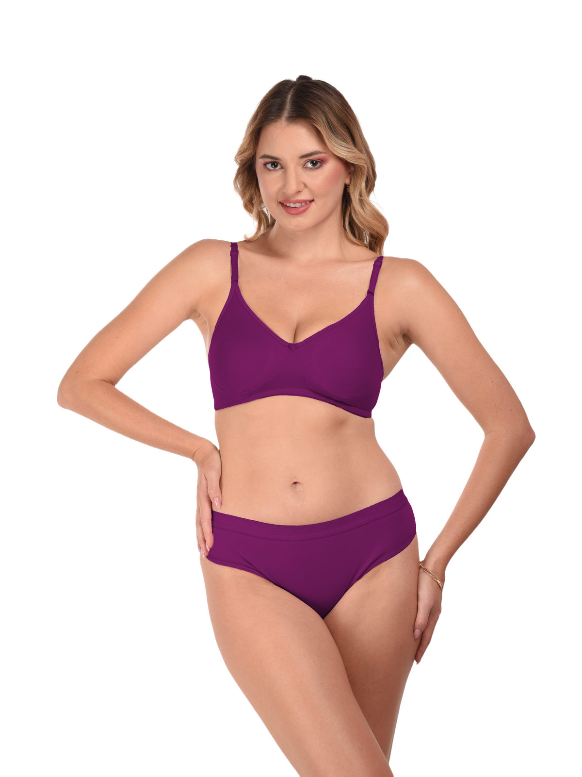 French Beauty Cherie Rose Wirefree Bra & Bikini Panty Set