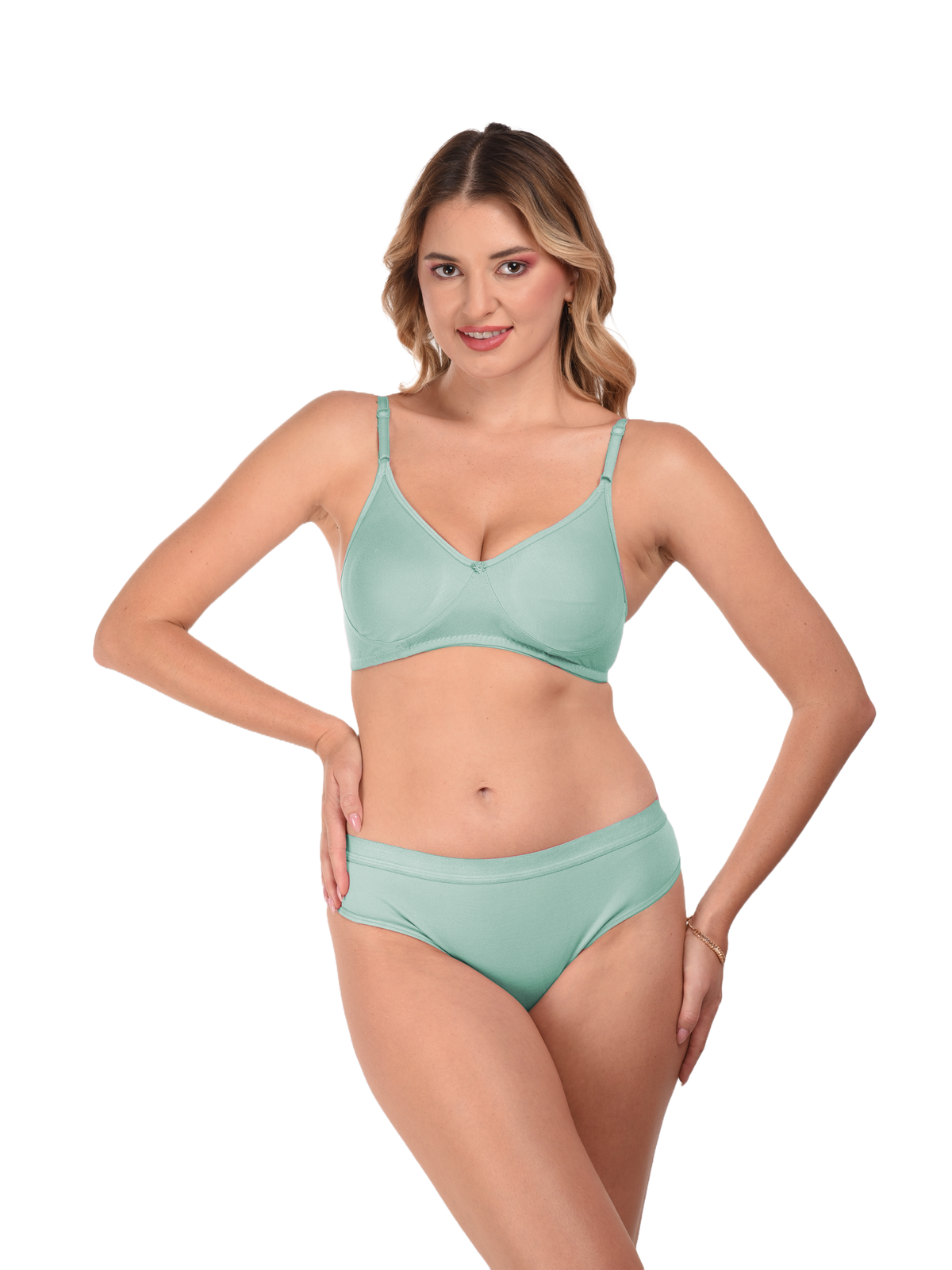French Beauty Cherie Rose Wirefree Bra & Bikini Panty Set