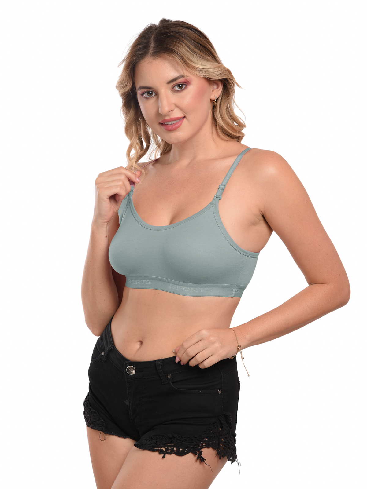 French Beauty Merlin Seamless Moulded Sports Bra