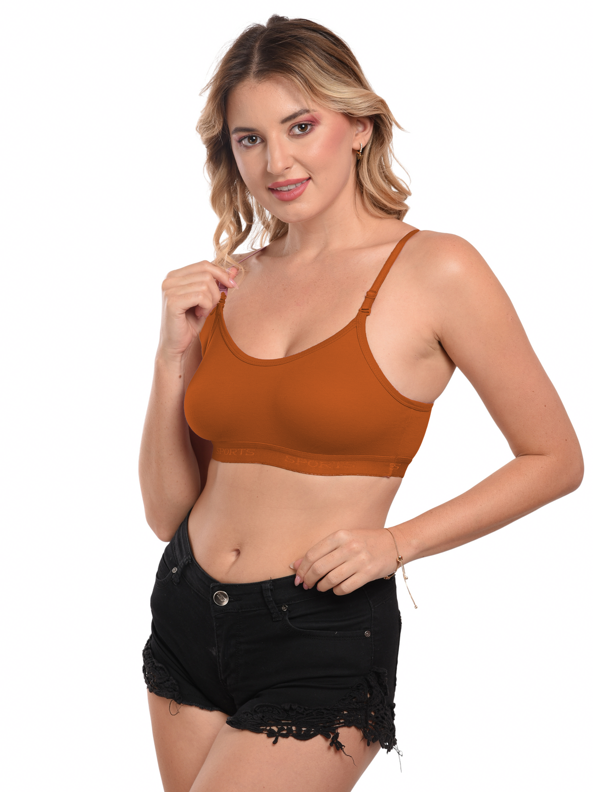 French Beauty Merlin Seamless Moulded Sports Bra