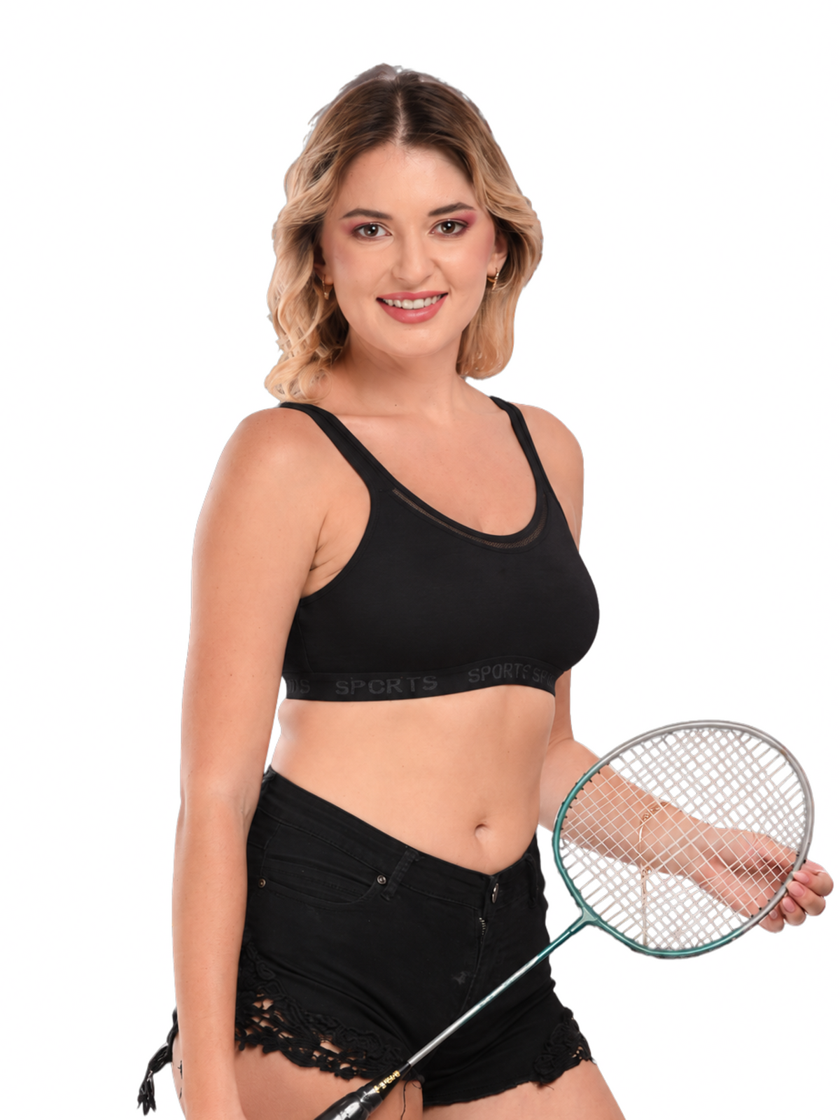 French Beauty Dove Lightweight Active Comfort Sports Bra