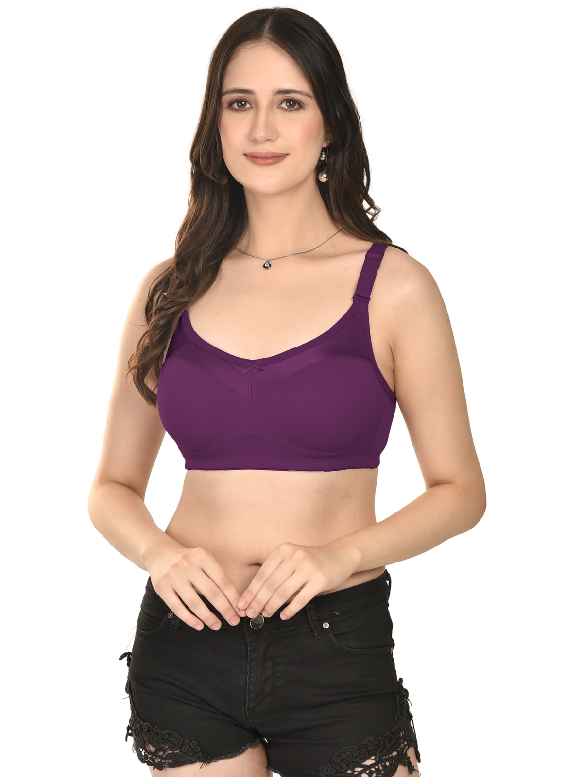 French Beauty Amelie C Cup Full Coverage Cotton Bra