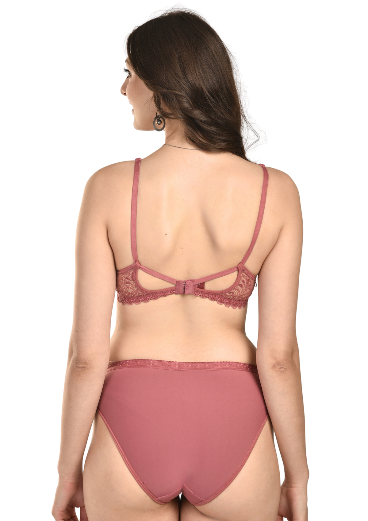 French Beauty Passione Plunge Lace Bra & Brief Lingerie Set