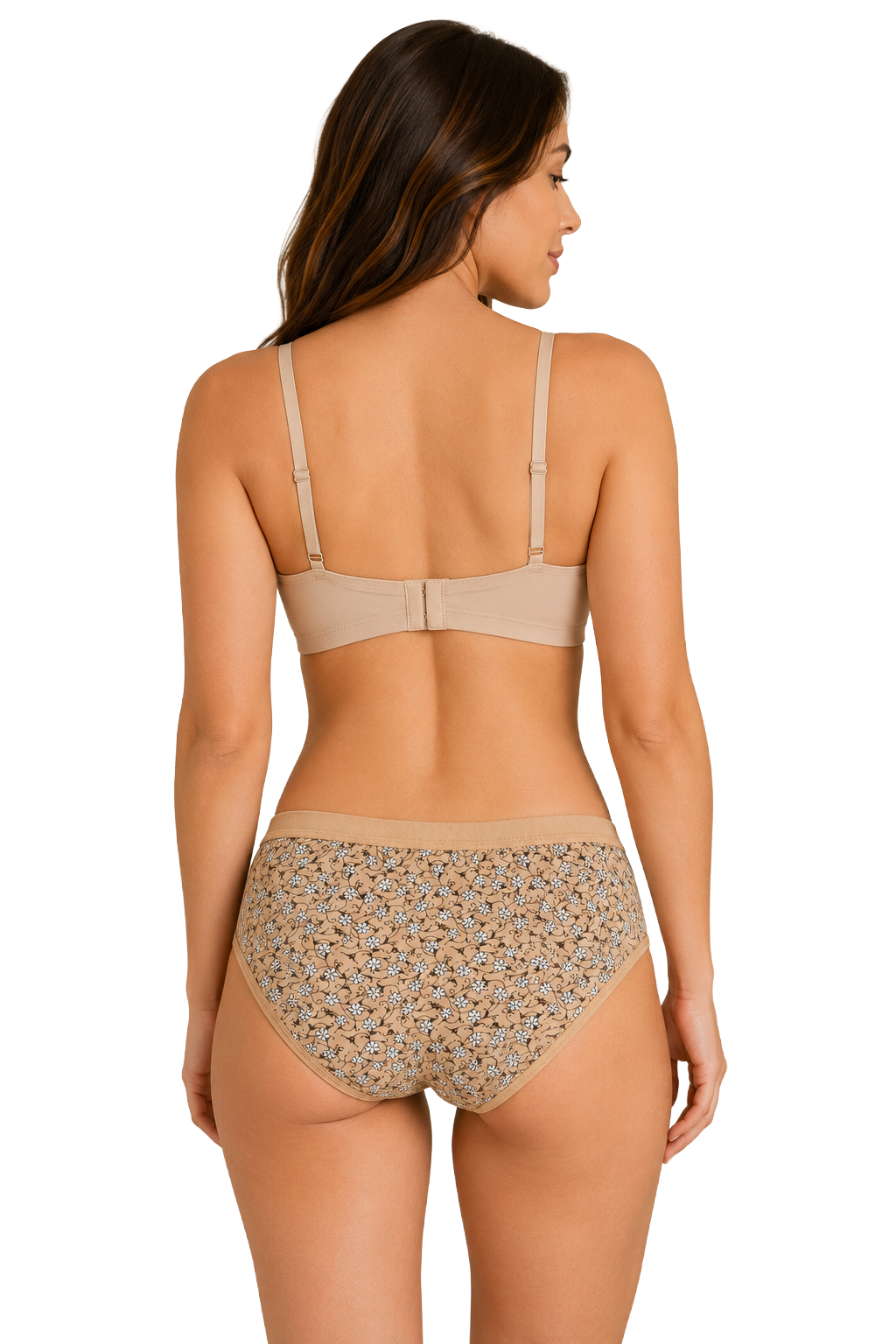 French Beauty Lilie Mid Rise Combed Cotton Hipster Panty