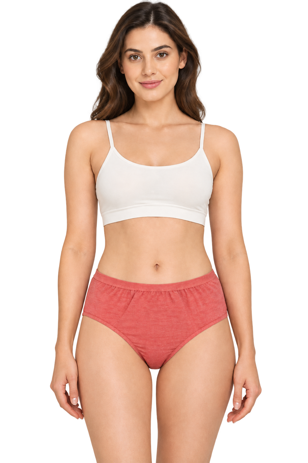 French Beauty Grace High Rise Melange Cotton Lycra Panty