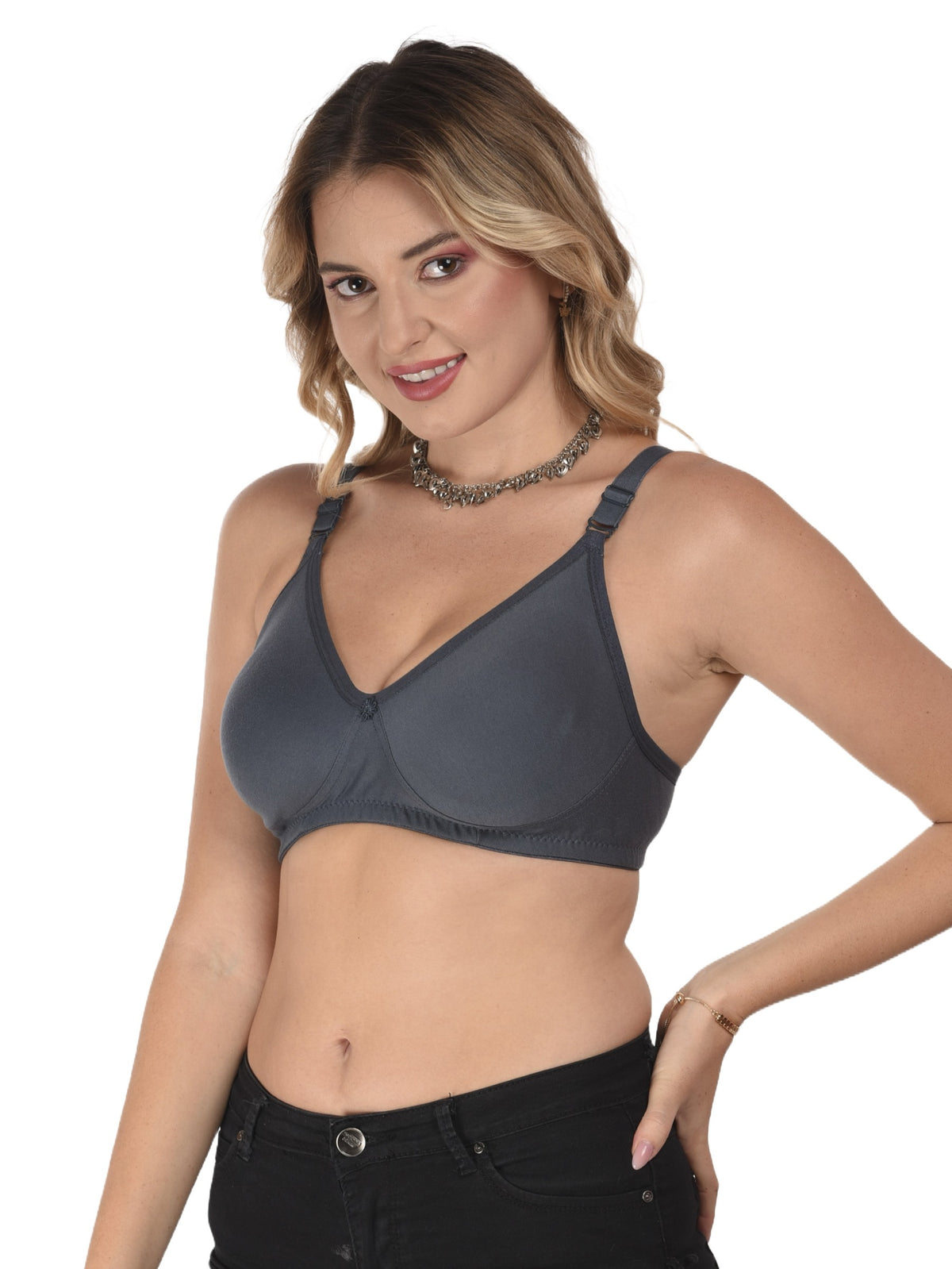 French Beauty Octavia D Cup Full Support Cotton Bra