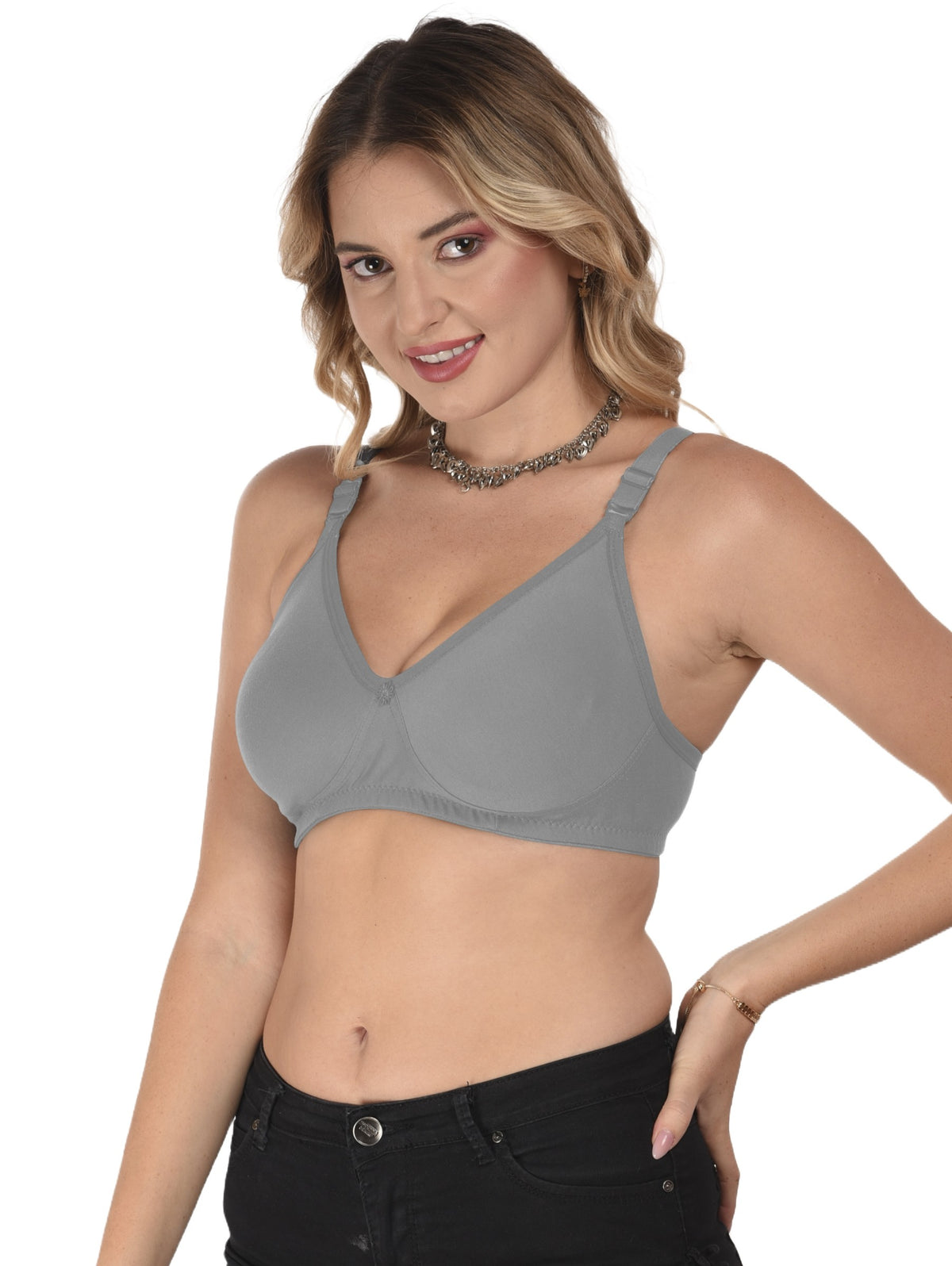 French Beauty Octavia D Cup Full Support Cotton Bra