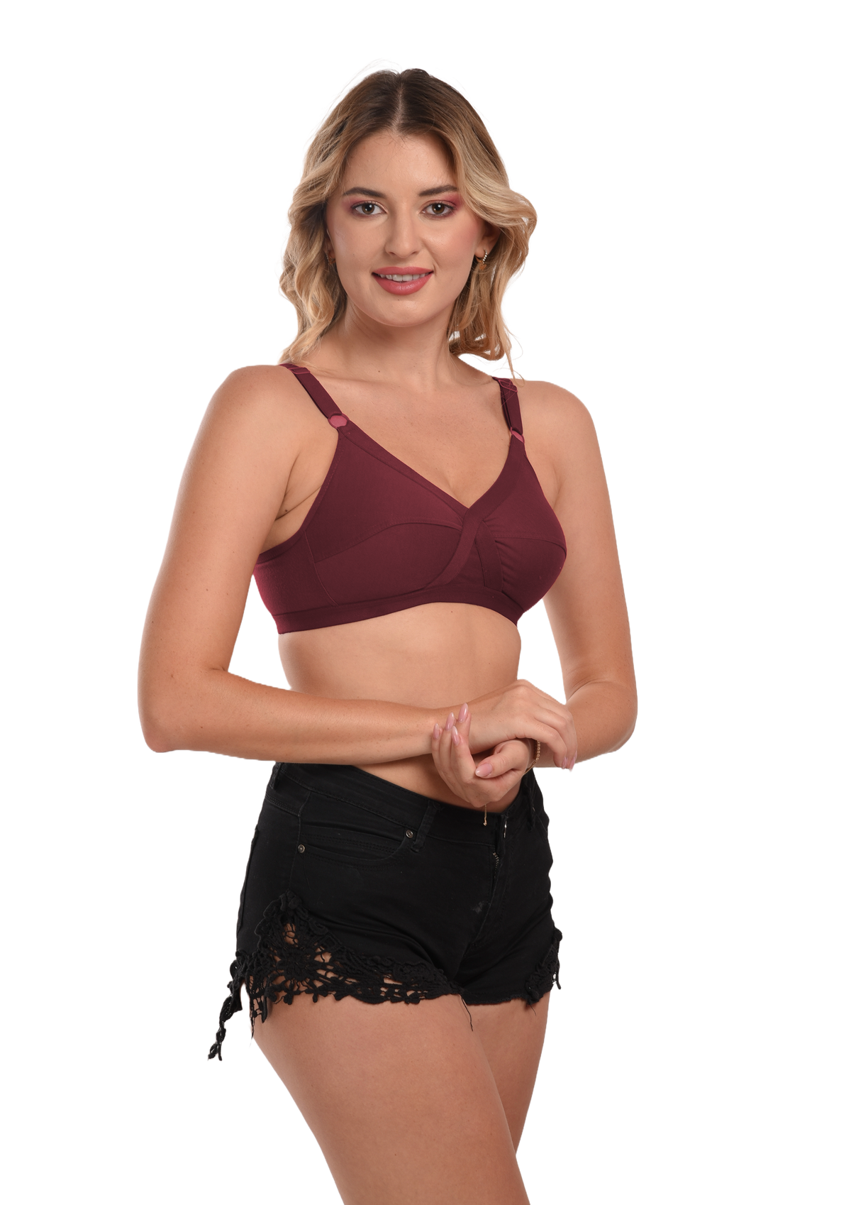French Beauty Serena D Cup Minimizer Support Bra