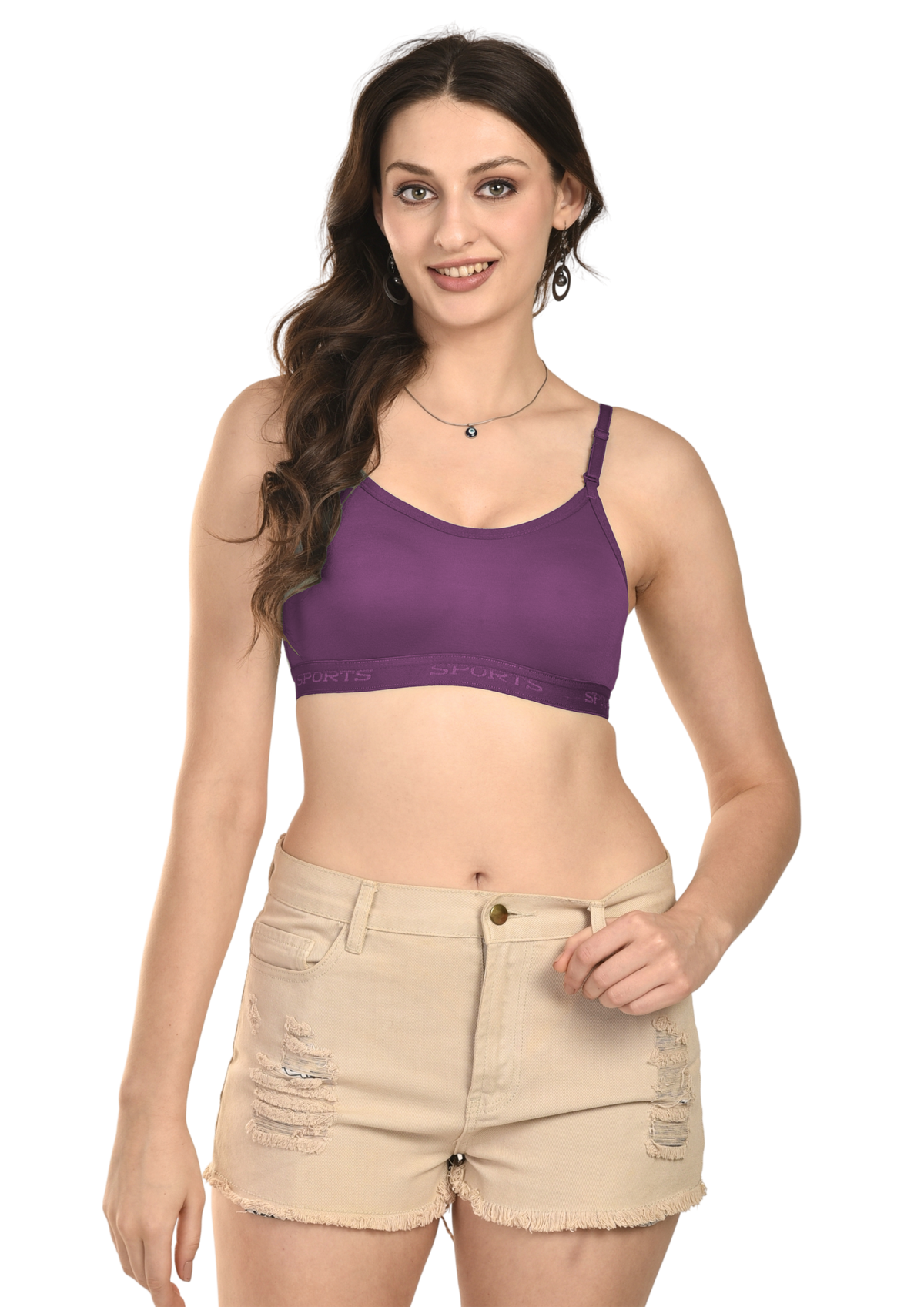 French Beauty Falcon Double-Layer Moulded Sports Bra