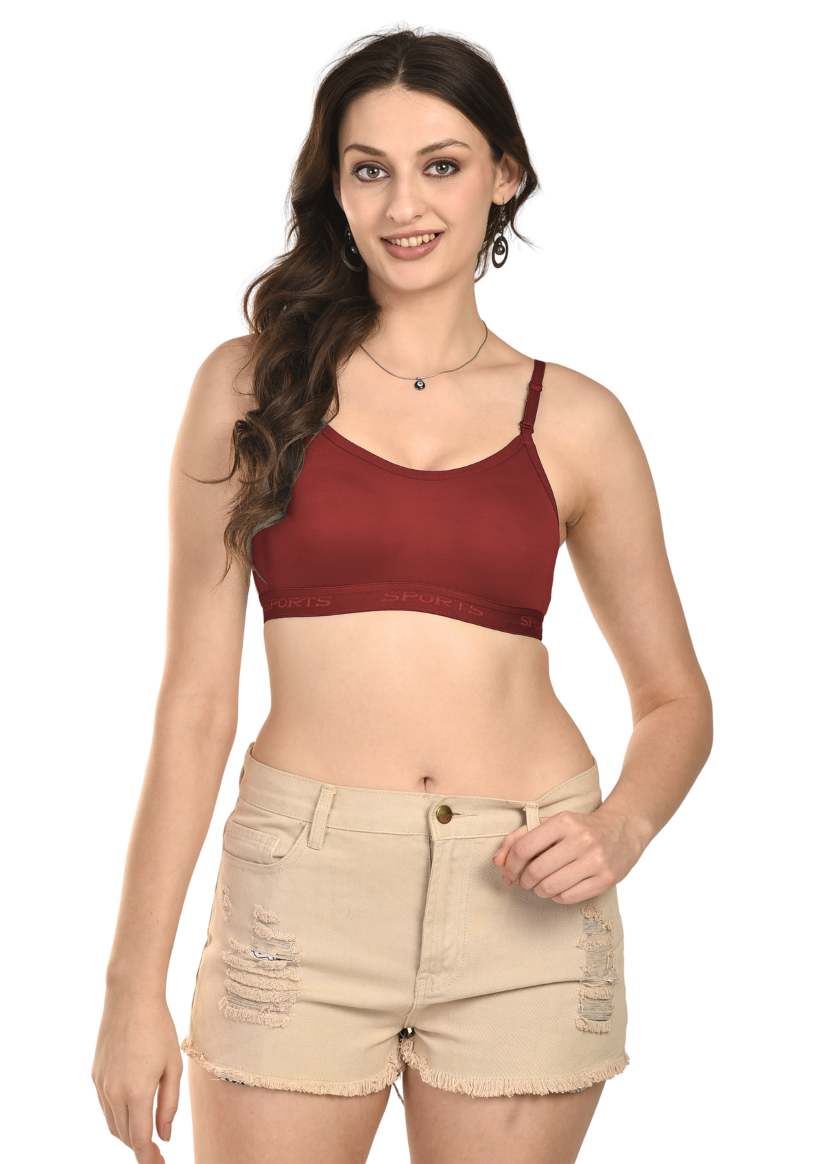 French Beauty Falcon Double-Layer Moulded Sports Bra