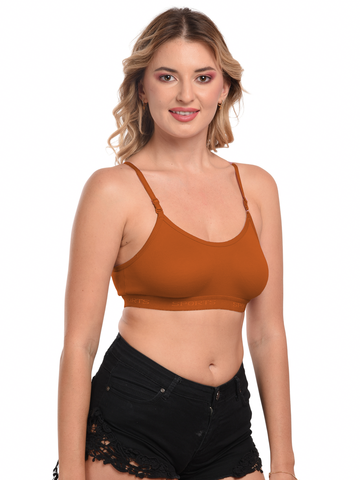 French Beauty Merlin Seamless Moulded Sports Bra