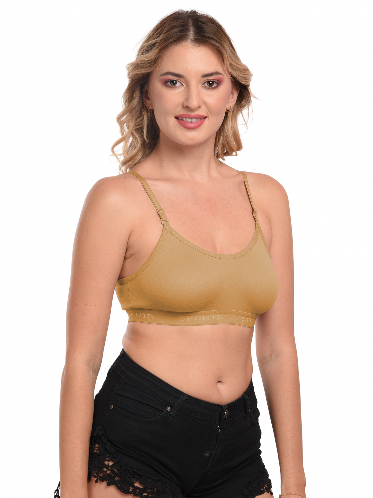 French Beauty Merlin Seamless Moulded Sports Bra