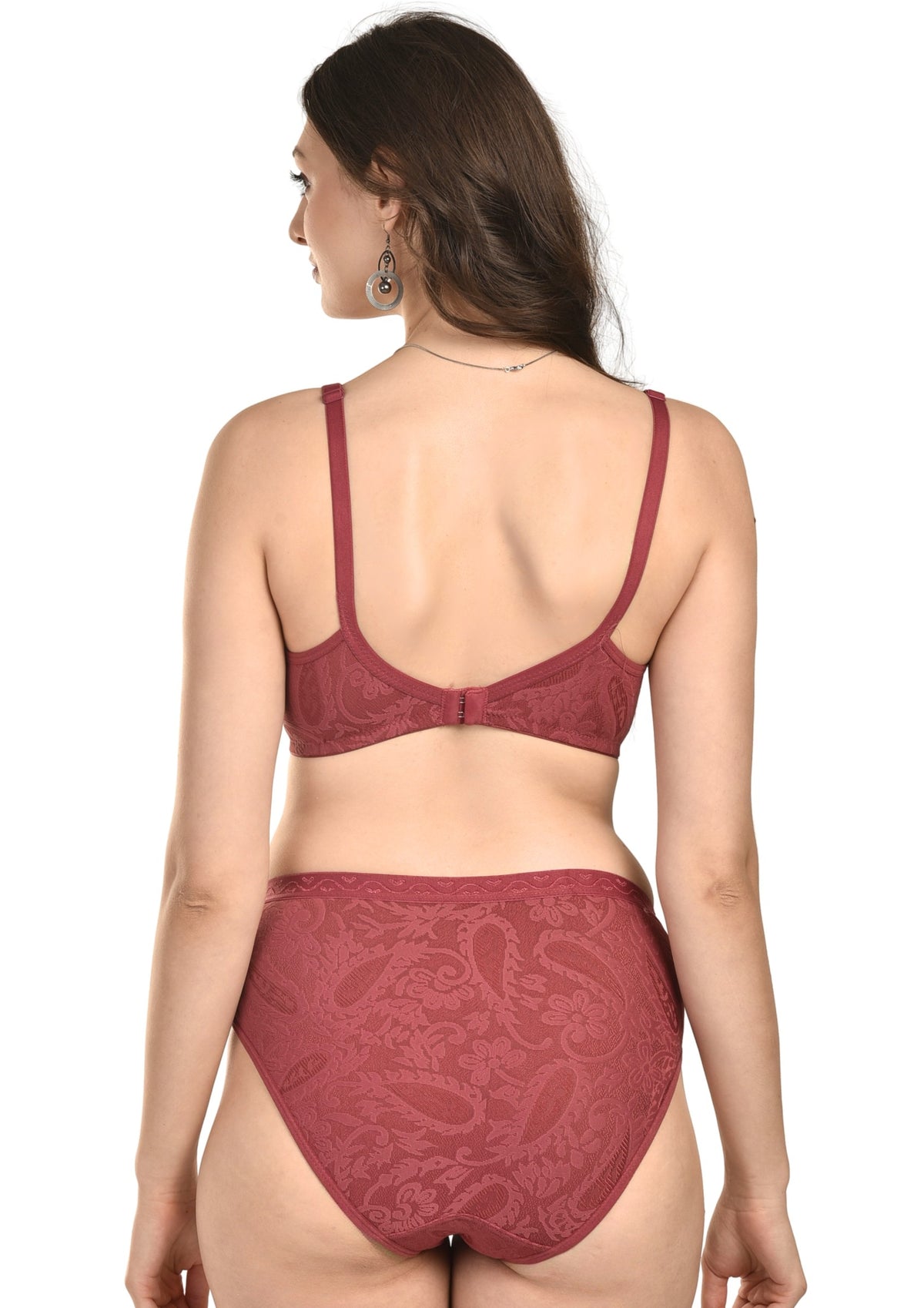 French Beauty Juliette Jacquard Bra & Brief Lingerie Set