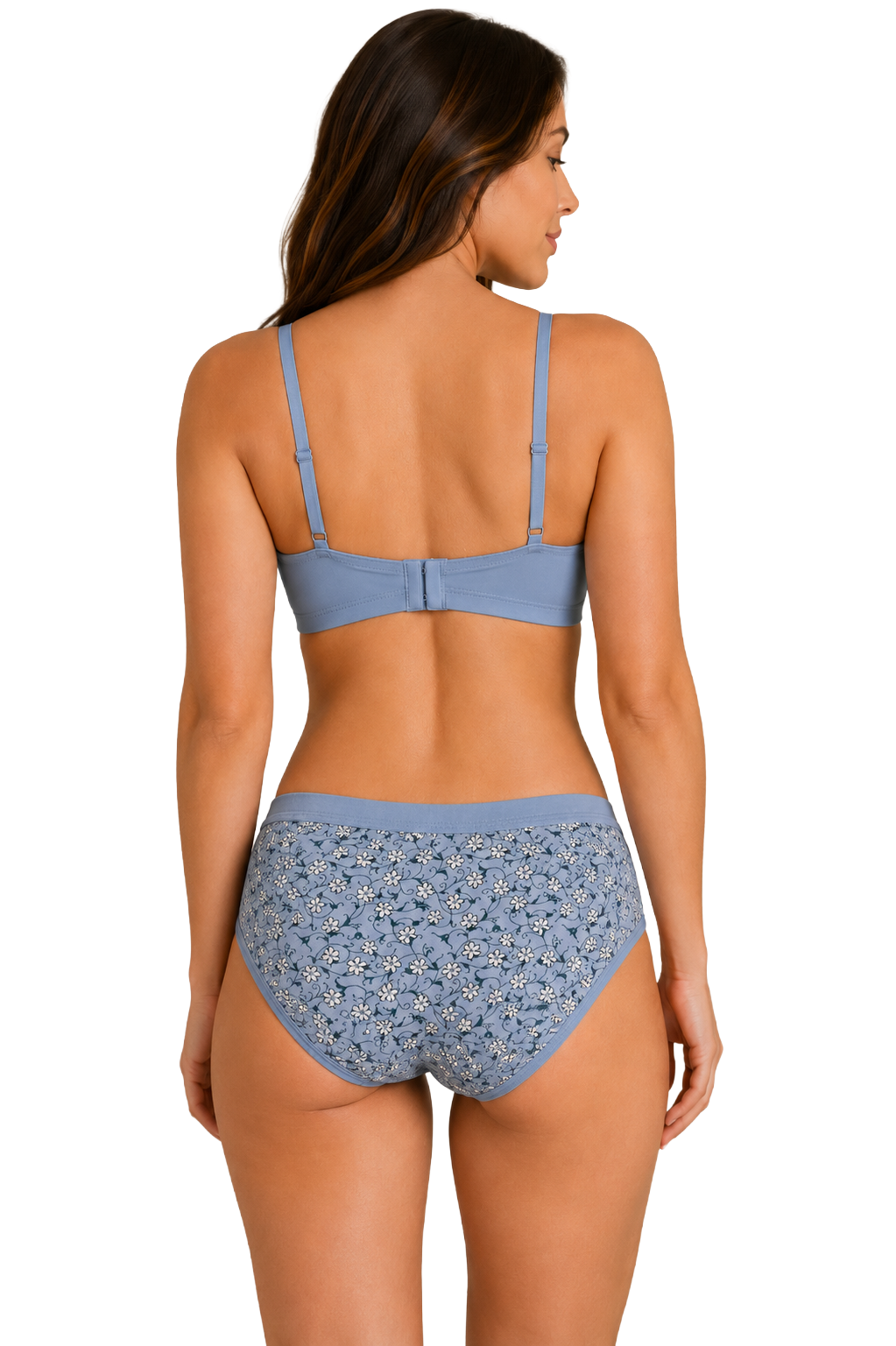 French Beauty Lilie Mid Rise Combed Cotton Hipster Panty