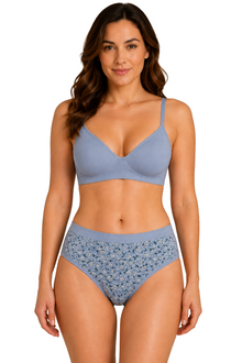 French Beauty Lilie Mid Rise Combed Cotton Hipster Panty