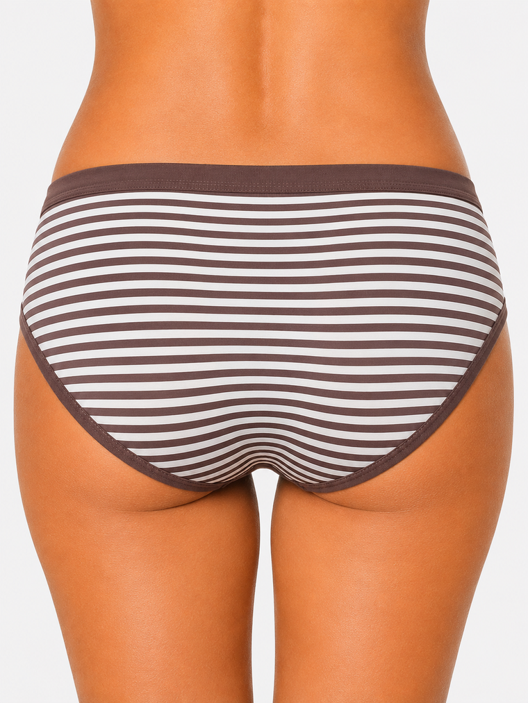 French Beauty Ripple Mid Rise Full Coverage Cotton Panty