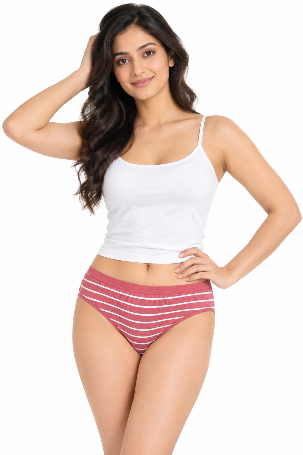 French Beauty Rhythm Mid Rise Bamboo Lycra Brief Panty