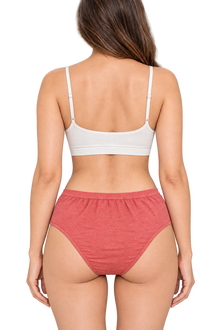 French Beauty Grace High Rise Melange Cotton Lycra Panty