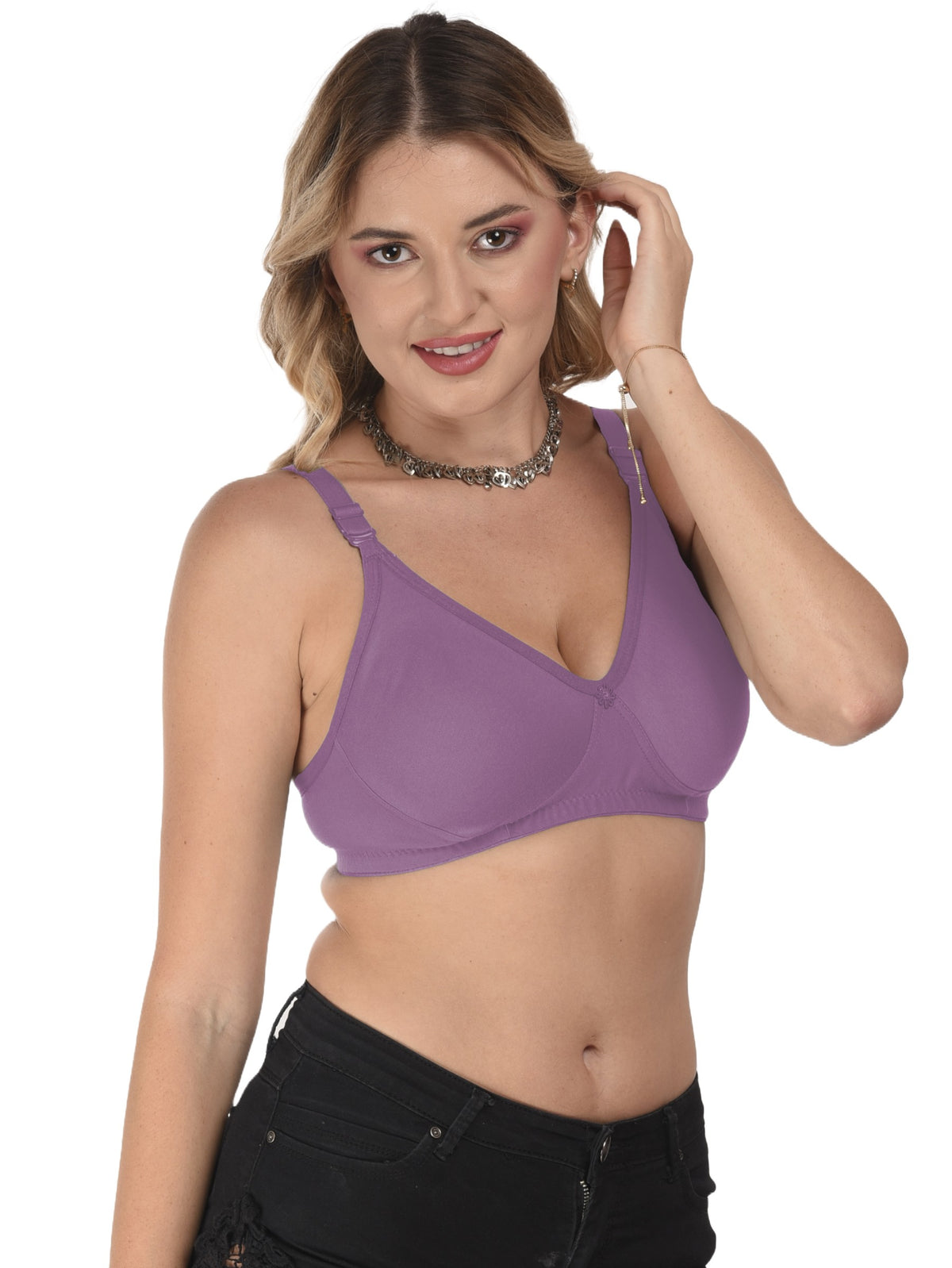 French Beauty Octavia D Cup Full Support Cotton Bra