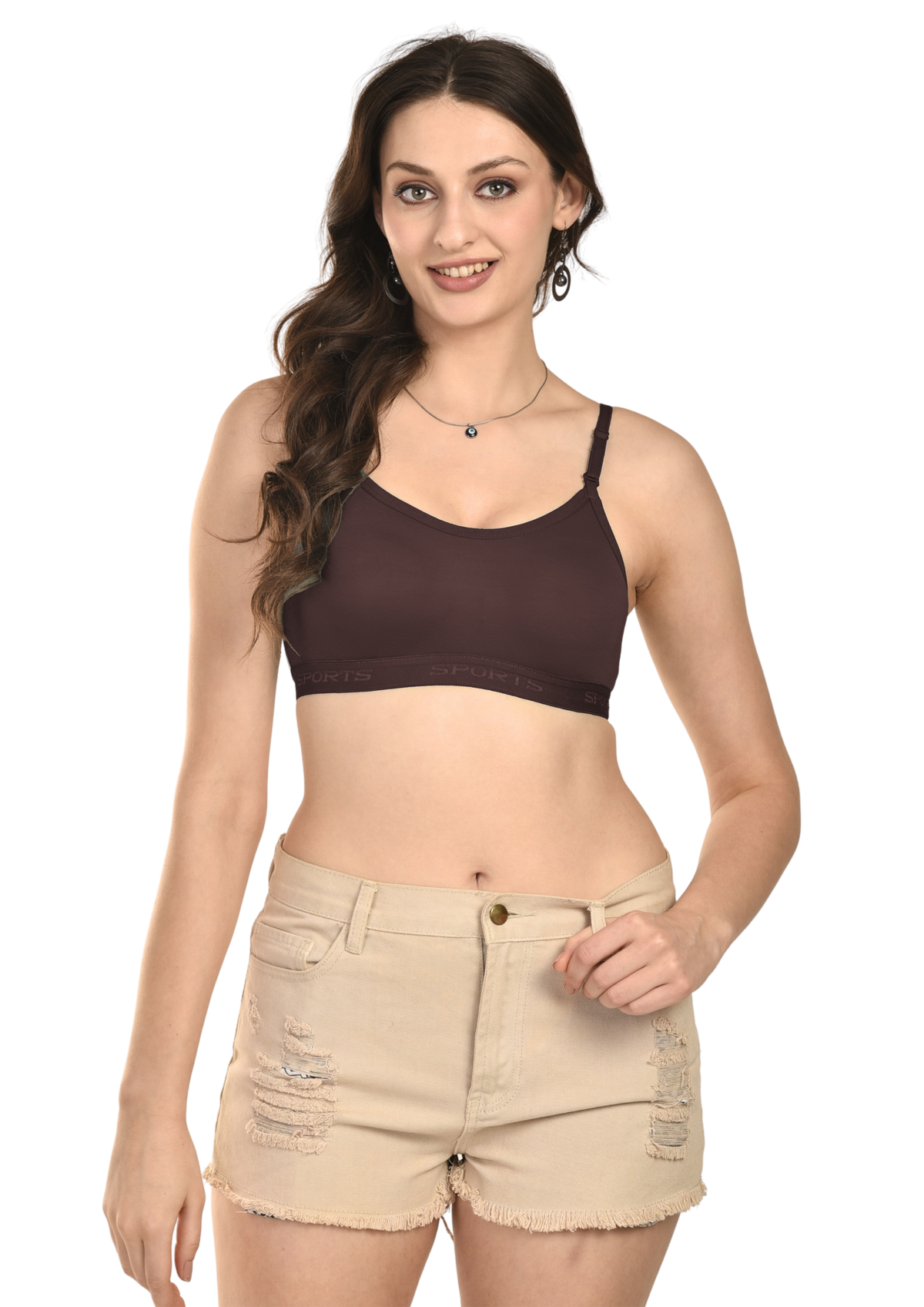 French Beauty Falcon Double-Layer Moulded Sports Bra