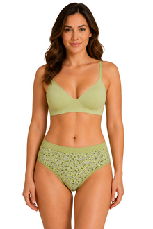 French Beauty Lilie Mid Rise Combed Cotton Hipster Panty