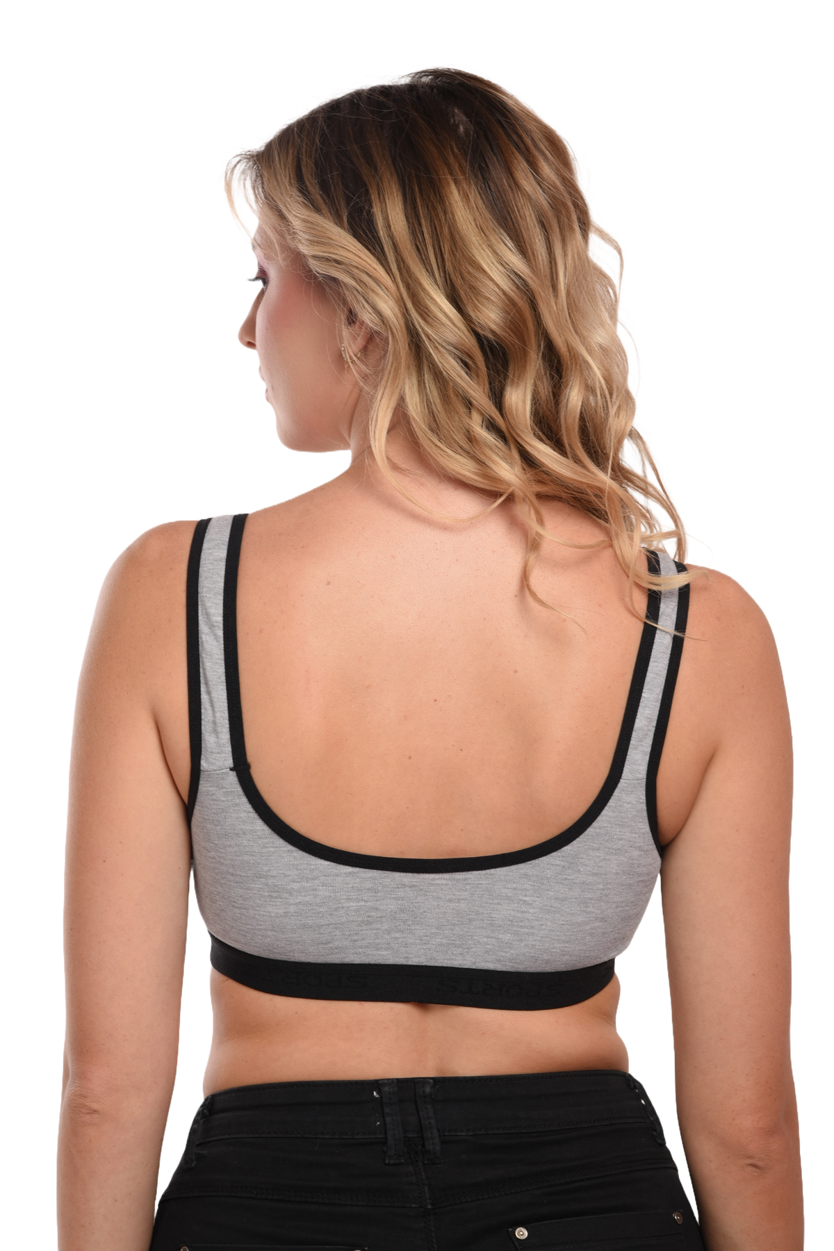 French Beauty Hawk Seamless Dual-Tone Sports Bra