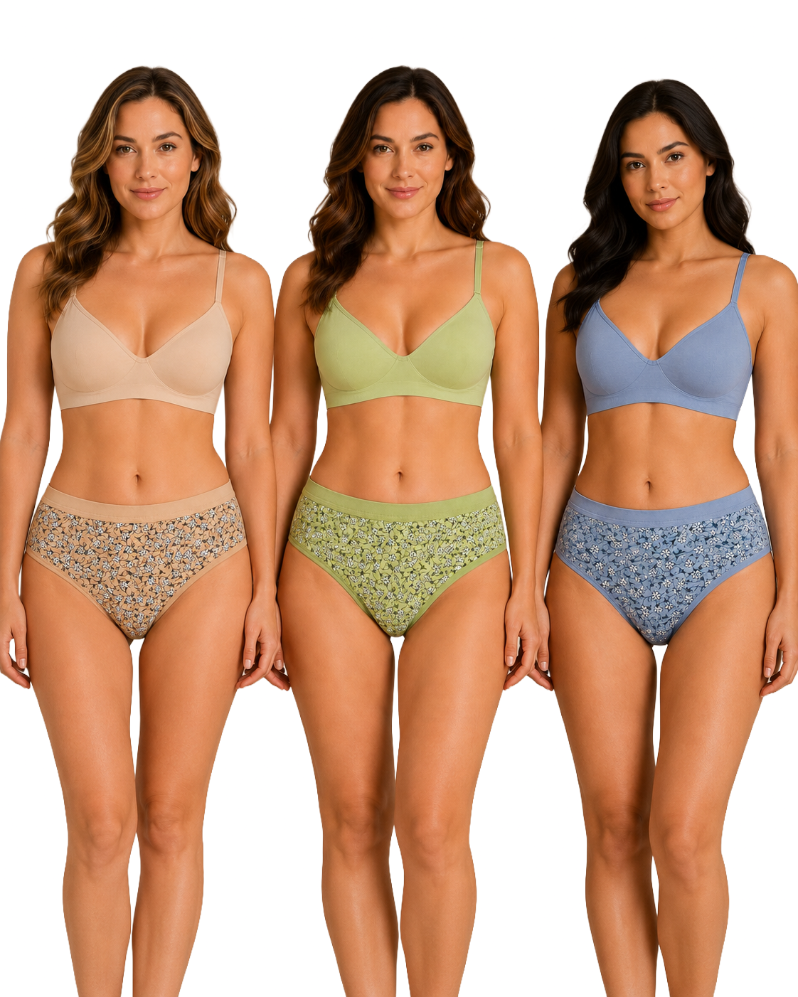 French Beauty Lilie Mid Rise Combed Cotton Hipster Panty