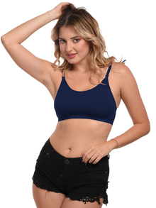 French Beauty Trendy Seamless Cotton Lycra Sports Bra