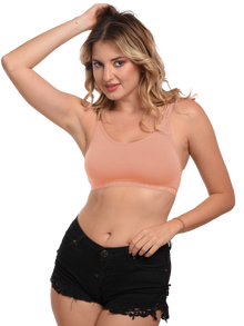French Beauty Trendy Seamless Cotton Lycra Sports Bra