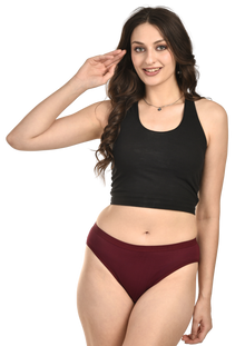 French Beauty Silque Mid Rise Micro Modal Seamless Panty