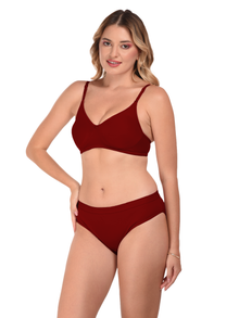 French Beauty Cherie Rose Wirefree Bra & Bikini Panty Set