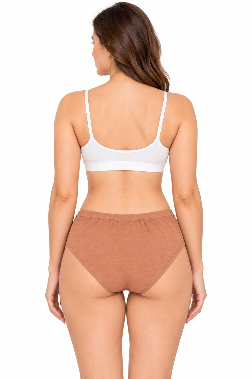 French Beauty Grace High Rise Melange Cotton Lycra Panty