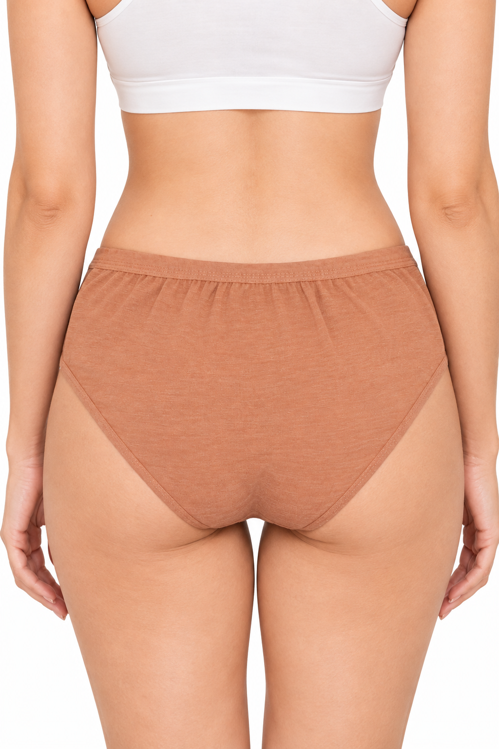 French Beauty Grace High Rise Melange Cotton Lycra Panty