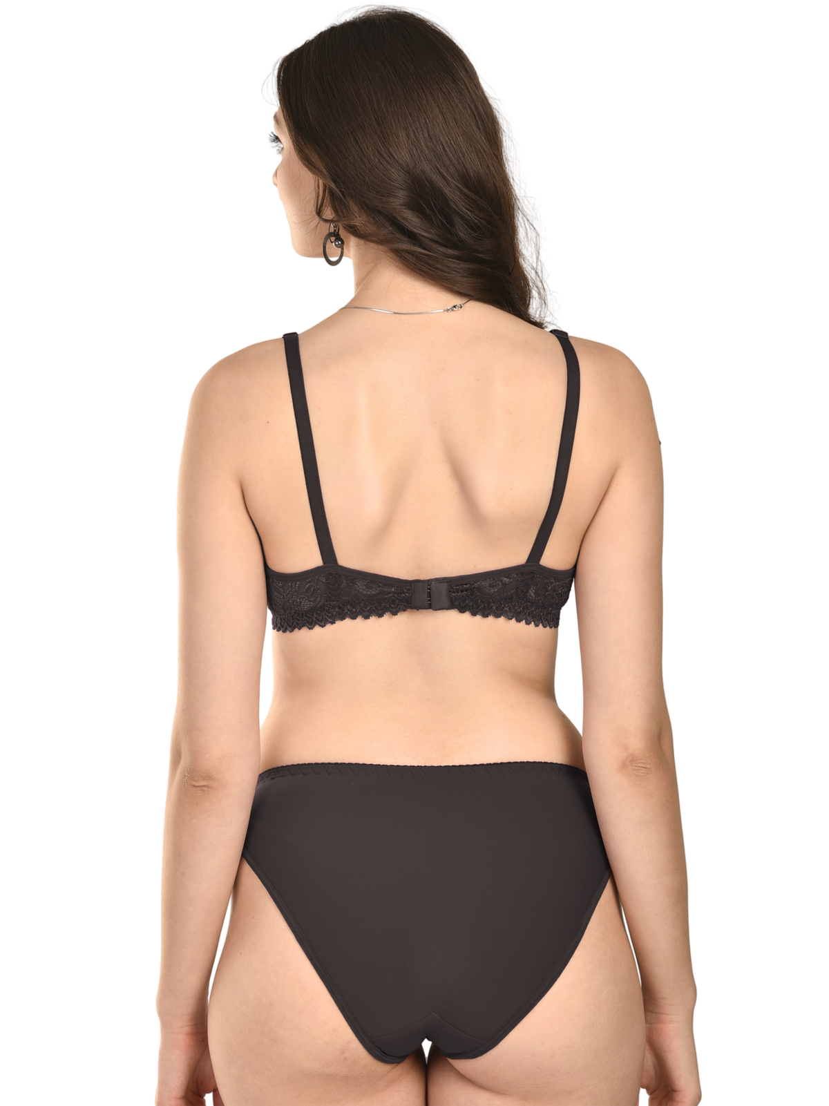 French Beauty Zoya Lycra Mesh & Lace Bra & Panty Set